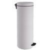 Καλάθι Απορριμμάτων 30lt Soft Close Ανοξείδωτο Matt White Pam & Co Φ25x65εκ. 2565-03324home