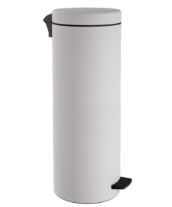 Καλάθι Απορριμμάτων 30lt Soft Close Ανοξείδωτο Matt White Pam & Co Φ25x65εκ. 2565-03324home