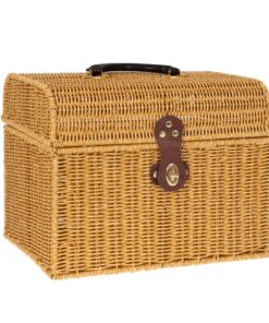 Καλάθι Πικ Νικ Rattan-Πλαστικό Κρεμ iliadis 36x26x21/38εκ. 8594324home