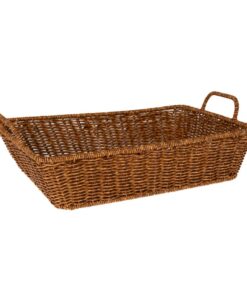 Καλάθι Rattan-Πλαστικό Καφέ iliadis 37x27x8,5/12εκ. 8595224home