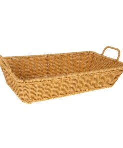 Καλάθι Rattan-Πλαστικό Κρεμ iliadis 37x27x8,5/12εκ. 8595324home