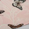 Καρές Εμπριμέ Polycotton Αλέκιαστος 90x90εκ. Butterfly 450 Coral DimCol24home