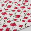 Καρές Εμπριμέ Polycotton Αλέκιαστος 90x90εκ. Cherry 456 White-Red DimCol24home