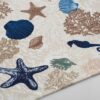 Καρές Εμπριμέ Polycotton Αλέκιαστος 90x90εκ. Coral Reef 475 Ecru DimCol24home