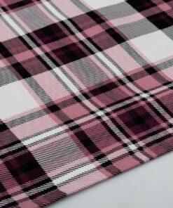 Καρές Εμπριμέ Polycotton Αλέκιαστος 90x90εκ. Tartan 494 Rotten Apple DimCol24home