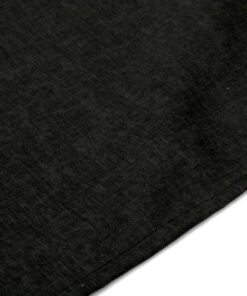 Καρές Μονόχρωμος Polycotton Αλέκιαστος 90x90εκ. Panama Black DimCol24home