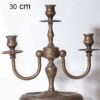 Κηροπήγιο 3Κερο Μπρούτζινο Royal Art 30εκ. STL1275BR24home