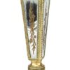 Κηροπήγιο Polyresin Με Καθρέπτη Αντικέ Χρυσό PAPSHOP 9,8x9,8x31,8εκ. KI7524home