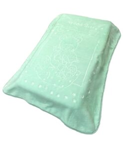 Κουβέρτα Κούνιας Βελουτέ Polyester 110x140εκ. Sweet Bear 15 Mint DimCol24home