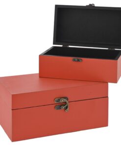 Κουτί Αποθήκευσης Σετ 2τμχ Πορτοκαλί iliadis 26x16x12,5εκ.-21,5x13x9,5εκ. 8132924home