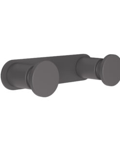 Κρεμάστρα Τοίχου 2 Θέσεων Ανοξείδωτη Matt Anthracite Pam & Co 12x3,5x2,5εκ. 70-11324home