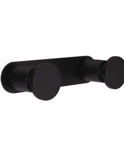 Κρεμάστρα Τοίχου 2 Θέσεων Ανοξείδωτη Matt Black Pam & Co 12x3,5x2,5εκ. 70-40324home