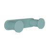 Κρεμάστρα Τοίχου 2 Θέσεων Ανοξείδωτη Matt Turquoise Pam & Co 12x3,5x2,5εκ. 70-91324home