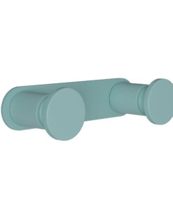 Κρεμάστρα Τοίχου 2 Θέσεων Ανοξείδωτη Matt Turquoise Pam & Co 12x3,5x2,5εκ. 70-91324home