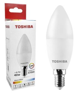 Λάμπα Led C37 4,7W E14 Θερμό Φως Toshiba 88-44724home