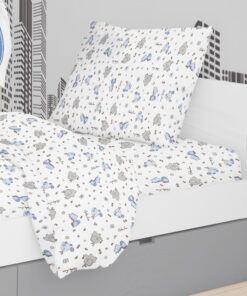 Μαξιλαροθήκη Βαμβακερή 50x70εκ. Elephant 174 Blue Dimcol24home