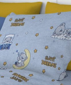 Μαξιλαροθήκη Βαμβακερή 50x70εκ. Sweet Dreams 551 Sky Blue DimCol24home