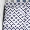 Μαξιλαροθήκη Βαμβακερή Bebe 35x45εκ. Windows 176 White-Dark Blue DIMcol24home