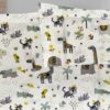 Μαξιλαροθήκη Βαμβακερή Bebe 35x45εκ. Zoo 557 White-Grey DimCol24home