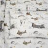 Μαξιλαροθήκη Bebe Φάκελος Βαμβακερή 35x45εκ. Airforce 195 White-Grey DimCol24home