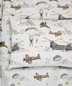 Μαξιλαροθήκη Bebe Φάκελος Βαμβακερή 35x45εκ. Airforce 195 White-Grey DimCol24home