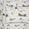 Μαξιλαροθήκη Bebe Φάκελος Βαμβακερή 35x45εκ. Airforce 196 White-Khaki DimCol24home