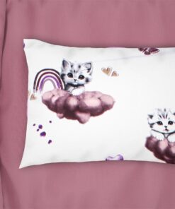 Μαξιλαροθήκη Bebe Φάκελος Βαμβακερή 35x45εκ. Kitten 561 Mauve DimCol24home