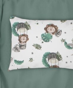 Μαξιλαροθήκη Bebe Φάκελος Βαμβακερή 35x45εκ. Lion 534 Green DimCol24home