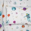 Μαξιλαροθήκη Bebe Φάκελος Βαμβακερή 35x45εκ. Space 188 White DimCol24home