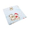 Μαξιλαροθήκη Εμπριμέ Bebe 50χ70εκ. Two Lovely Bears 64 Blue Dimcol24home