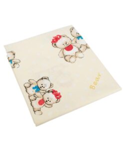 Μαξιλαροθήκη Εμπριμέ Bebe 50χ70εκ. Two Lovely Bears 67 Ecru Dimcol24home