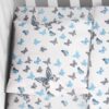 Μαξιλαροθήκη Φάκελος Βαμβακερή Bebe 35x45εκ. Butterfly 56 Sky Blue Dimcol24home