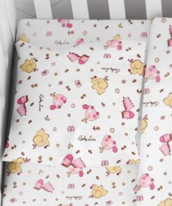 Μαξιλαροθήκη Φάκελος Βαμβακερή Bebe 35x45εκ. Elephant 172 Pink Dimcol24home