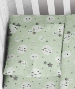 Μαξιλαροθήκη Φάκελος Βαμβακερή Bebe 35x45εκ. Smile 80 Green Dimcol24home