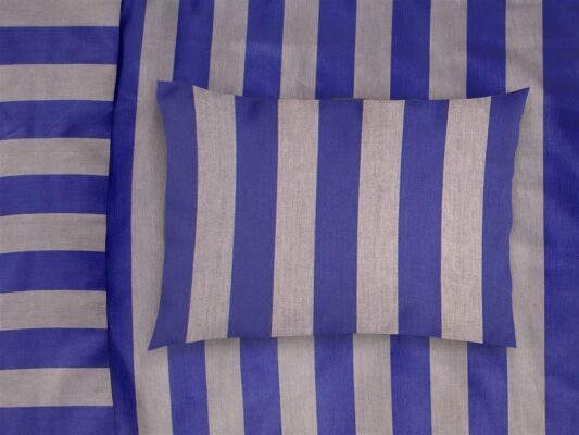 Μαξιλαροθήκη Φάκελος Βαμβακοσατέν 50x70εκ. Stripes 157 Purple-Grey DimCol24home