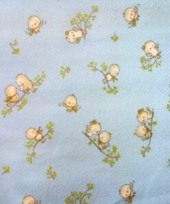 Μαξιλαροθήκη Φανελένια 50x70εκ. Birds 14 Sky Blue Dimcol24home