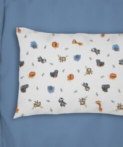 Μαξιλαροθήκη Φανελένια Bebe 35x45εκ. Zoo 29 White DimCol24home