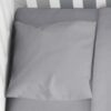 Μαξιλαροθήκη Μονόχρωμη Βαμβακερή Bebe 35x45εκ. Solid 495 Dark Grey DimCol24home