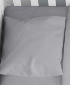 Μαξιλαροθήκη Μονόχρωμη Βαμβακερή Bebe 35x45εκ. Solid 495 Dark Grey DimCol24home