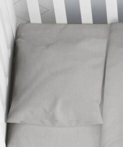 Μαξιλαροθήκη Μονόχρωμη Βαμβακερή Bebe 35x45εκ. Solid 496 Elephant DimCol24home