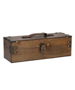 Μπουκαλοθήκη Μονή Ξύλινη Καφέ 33x11x11εκ. iliadis 8533824home