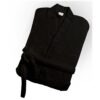 Μπουρνούζι Ενηλίκων Με Γιακά Βαμβακερό Extra Large Hola 3 Black Makis Tselios24home