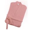 Μπουρνούζι Ενηλίκων Με Γιακά Βαμβακερό Extra Large Hola 5 Dark Pink Makis Tselios24home
