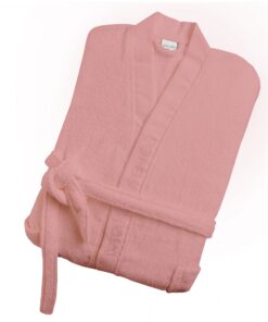 Μπουρνούζι Ενηλίκων Με Γιακά Βαμβακερό Extra Large Hola 5 Dark Pink Makis Tselios24home