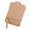Μπουρνούζι Ενηλίκων Με Γιακά Βαμβακερό Extra Large Hola 6 Beige Makis Tselios24home