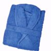 Μπουρνούζι Ενηλίκων Με Γιακά Βαμβακερό Medium Daily Blue Sb home24home