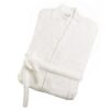 Μπουρνούζι Ενηλίκων Με Γιακά Βαμβακερό Small Hola 1 White Makis Tselios24home