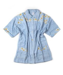 Μπουρνούζι Μίνι Γυναικείο Βαμβακερό XLarge Sky Blue DimCol24home