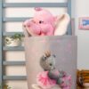 Παιδικό Καλάθι Αποθήκευσης Polyester Γκρι Ballerina 105 DimCol 45x30x50εκ.24home