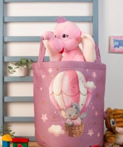 Παιδικό Καλάθι Αποθήκευσης Polyester Μωβ Into The Sky 68 DimCol 45x30x50εκ.24home